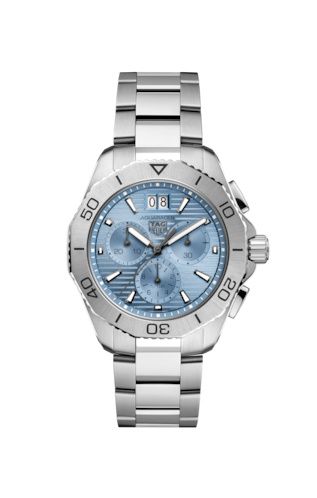 TAG Heuer Aquaracer Professional 200 Quartz Chronograph Big Date Stainless Steel / Ice Blue
